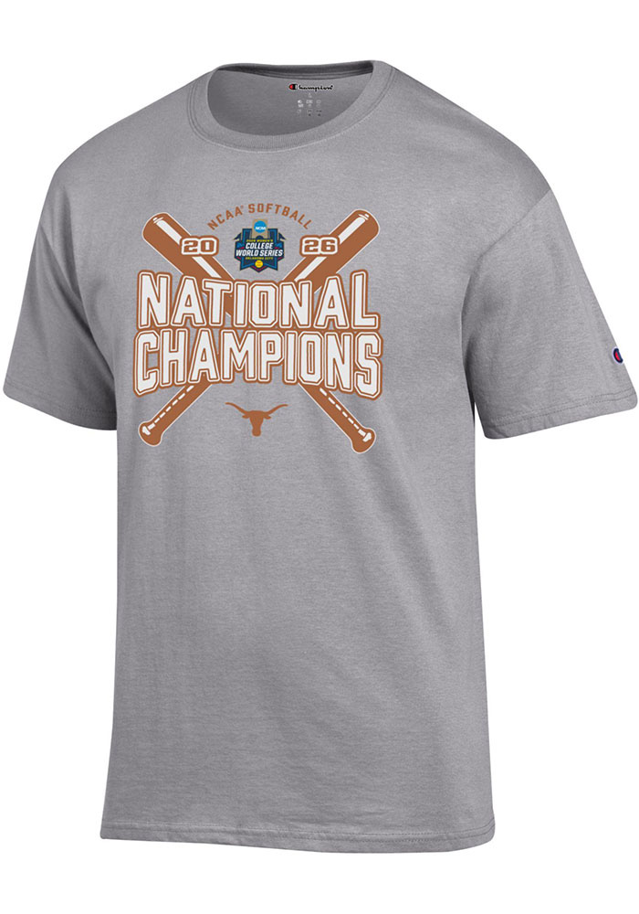 トップス everyone collegiate logo tee shirt ASH L Champion Texas Longhorns ATHLETICGREY 2026 Women's College World