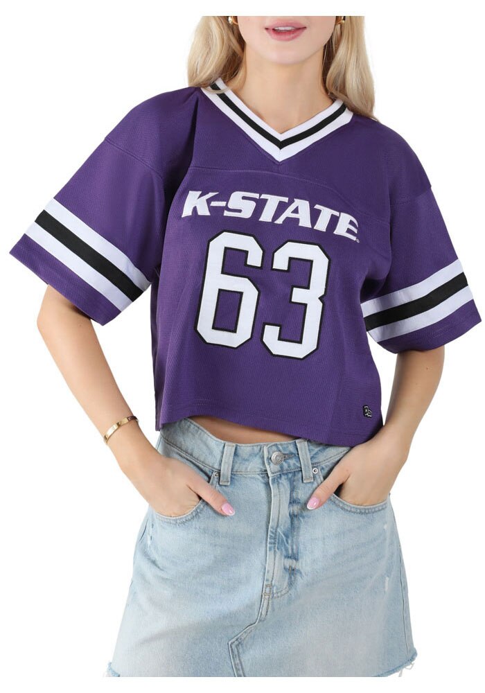 Hype and Vice Womens PURPLE/WHITE K-State Wildcats Football Jersey