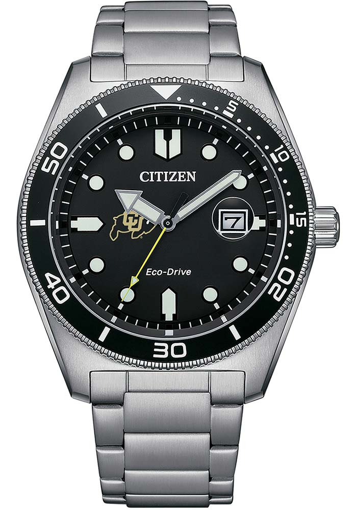 コーシ Colorado Buffaloes SILVERGREY Eco-Drive Watch - 3406778