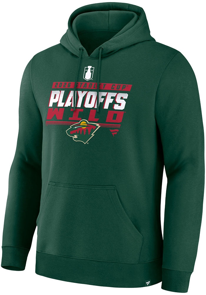 Minnesota Wild Mens DARKGREEN 2026 Playoff Participant Hoodie