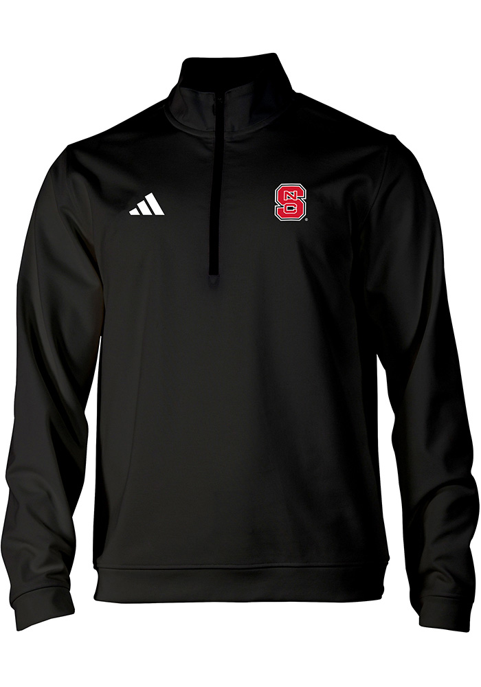 Adidas NC State Wolfpack Mens BLACK Elevated Pullover - 355107059