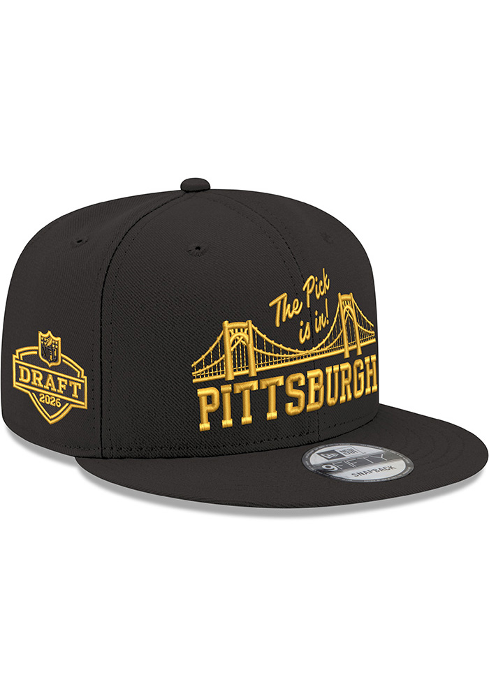 Pittsburgh Steelers New Era BLACK 2026 NFL Draft 9FIFTY Snapback