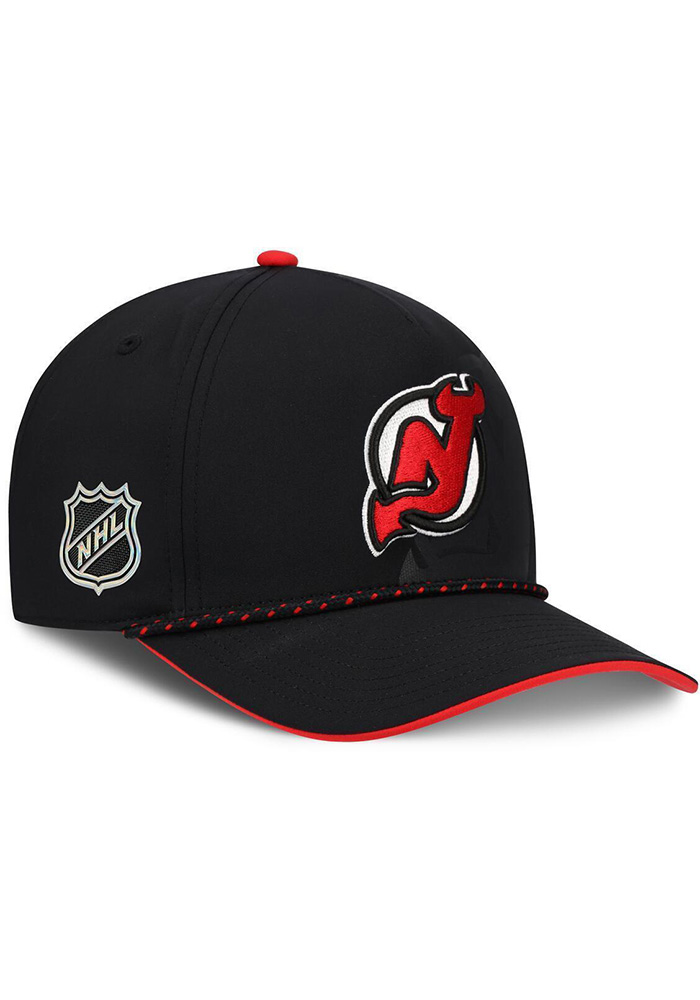 New Jersey Devils BLACK 2026 NHL Draft A-Frame Rope Adjustable Hat