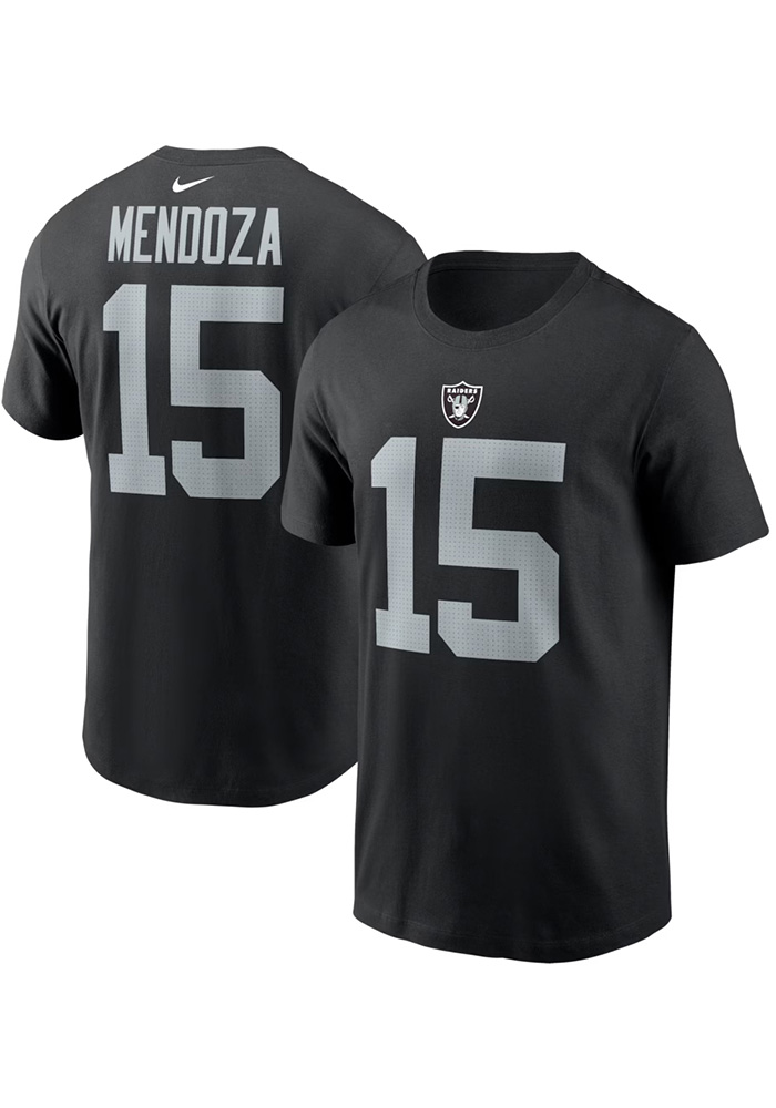 Fernando Mendoza Las Vegas Raiders BLACK Home Short Sleeve Player