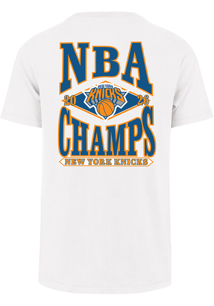 47 New York Knicks White Finals Champions 2026 Backer Short Sleeve