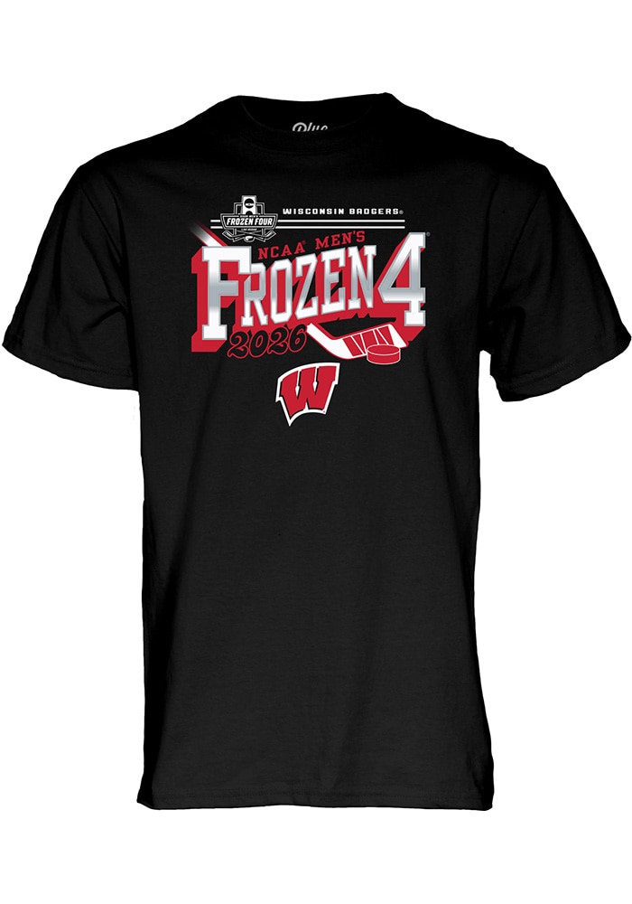Blue 84 Wisconsin Badgers BLACK 2026 Men's Ice Hockey Frozen Four