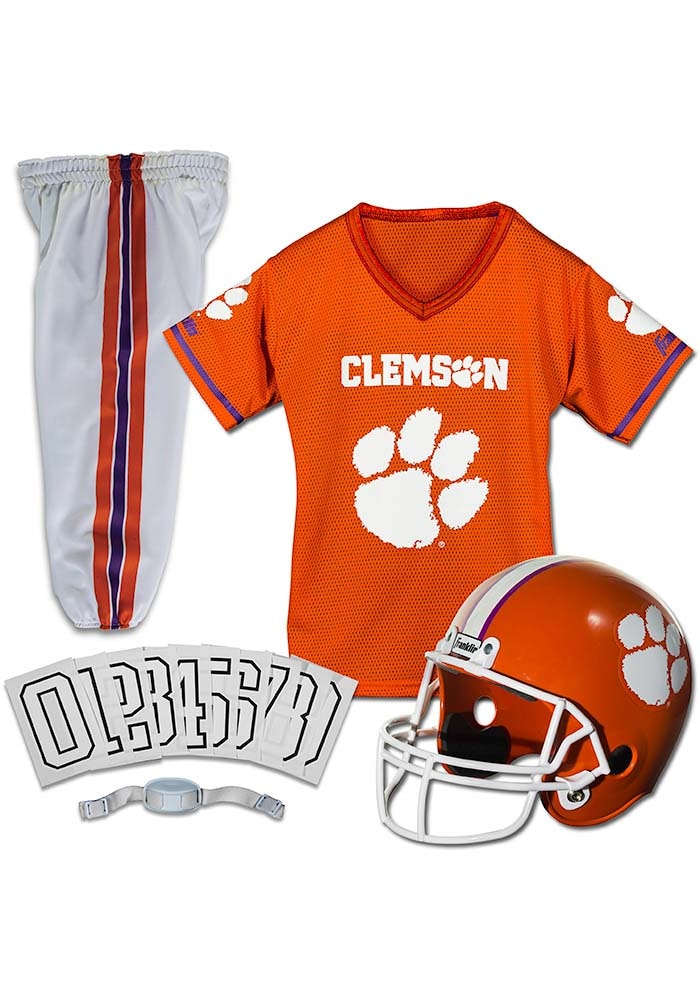 clemson football helmet and jersey Riddell Tigers Speed Mini the signature paw print Clemson Pocket Size Helmet