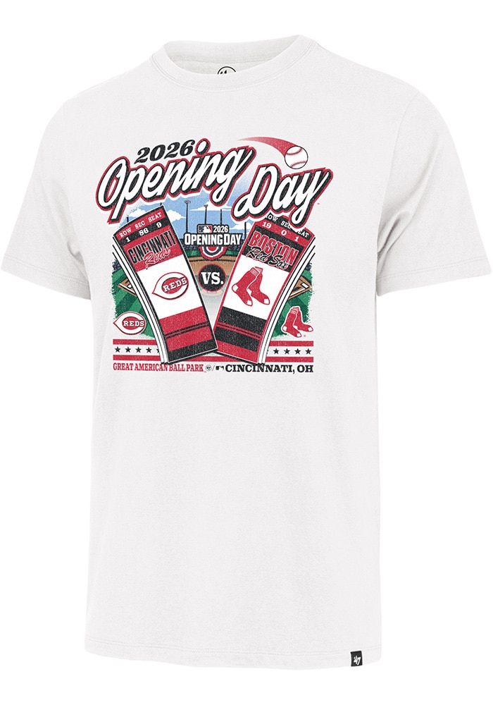 47 Cincinnati Reds White Opening Day 2026 Short Sleeve Fashion T