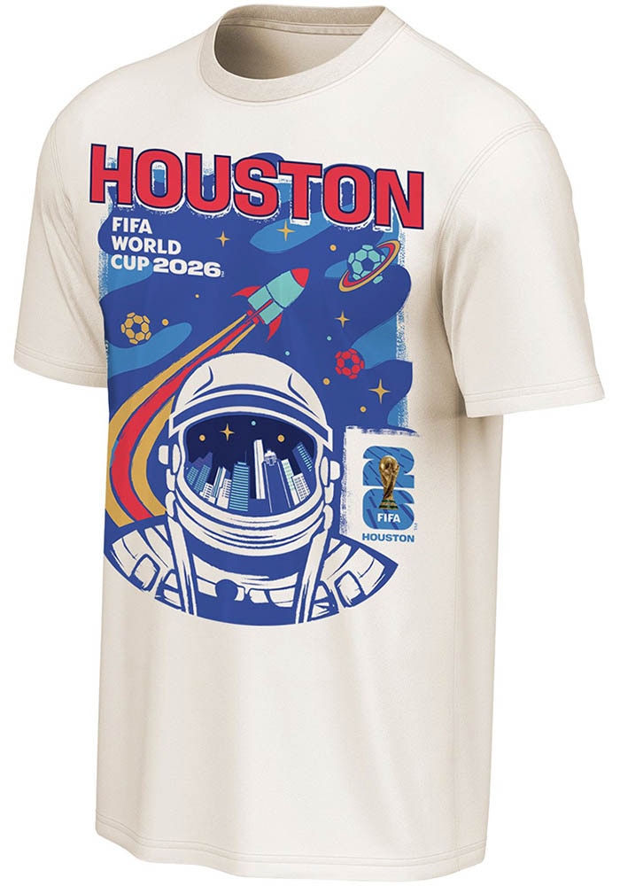 FIFA Houston White Host City Short Sleeve Fashion T Shirt - 403895613