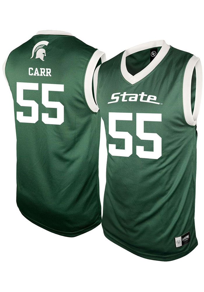Coen Carr Michigan State Spartans GREEN NIL Jersey - 404778485