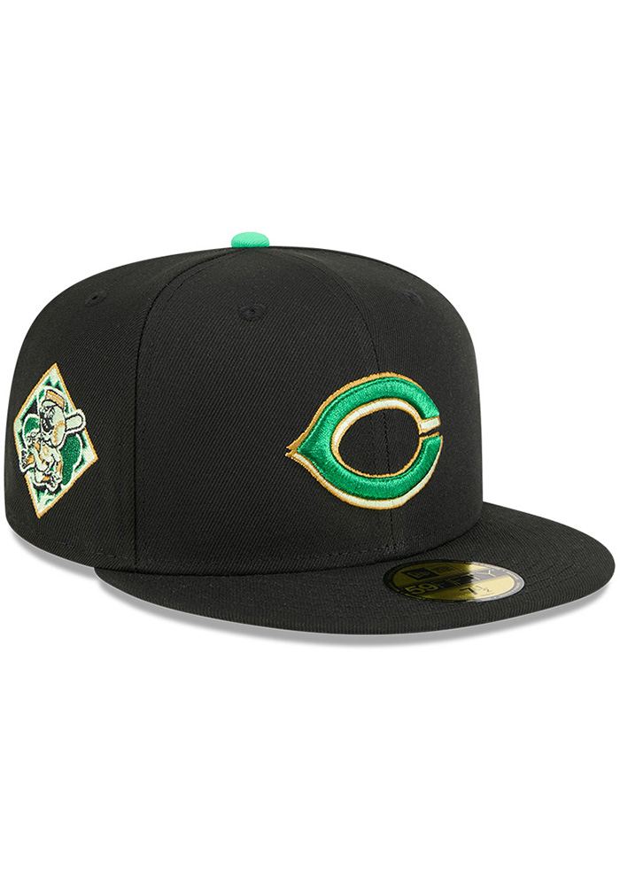 Cincinnati Reds Mens 2026 St Patrick's Day 59FIFTY BLACK New Era