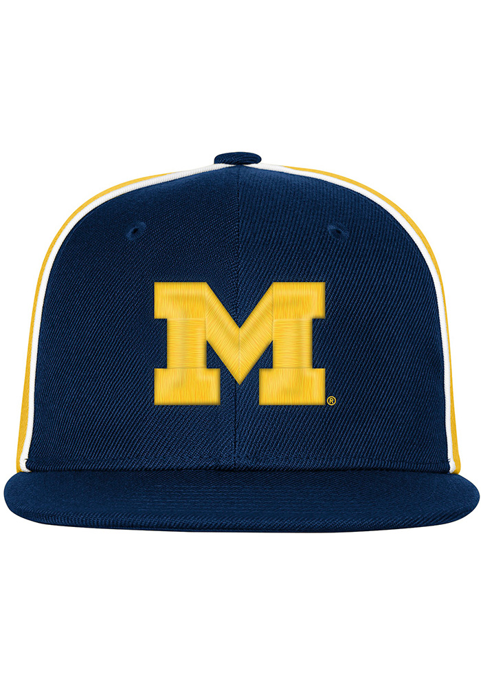 Michigan Wolverines NAVY Chalkline Youth Snapback Hat - 4066491