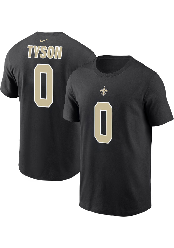 Jordyn Tyson New Orleans Saints BLACK Home Short Sleeve Player T