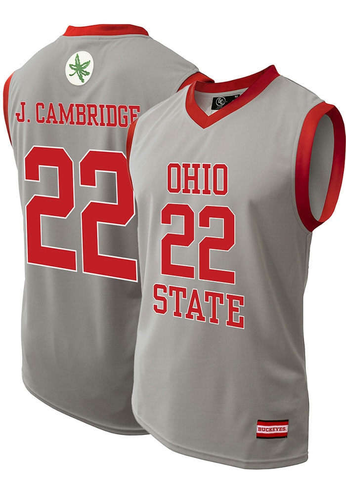 Jaloni Cambridge Ohio State Buckeyes GREY NIL Jersey - 43680134