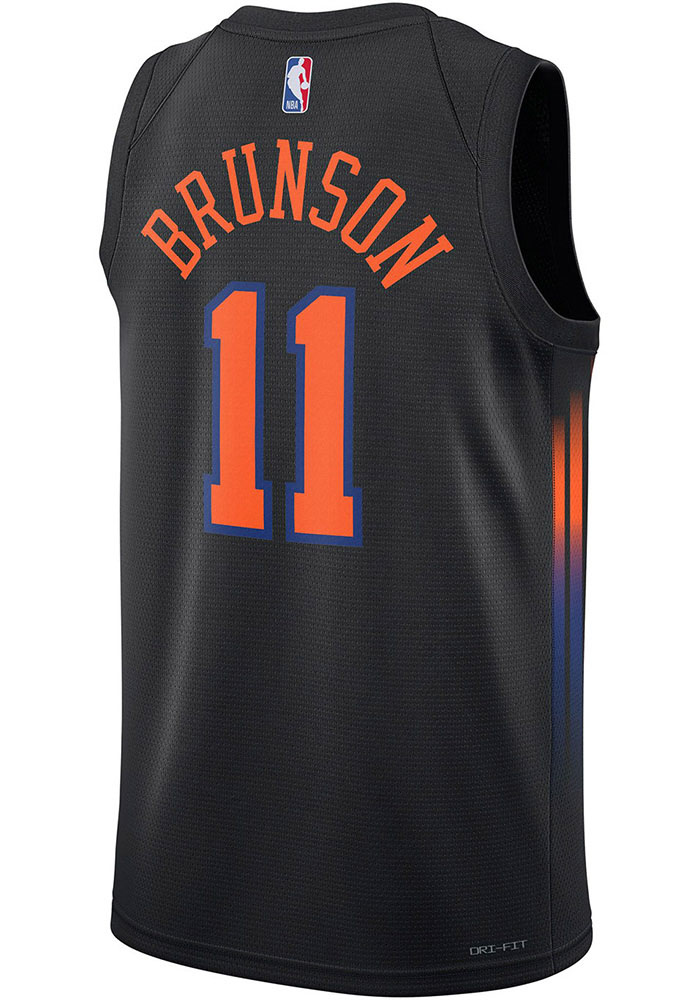 Jalen Brunson New York Knicks Nike BLACK Statement Swingman Jersey