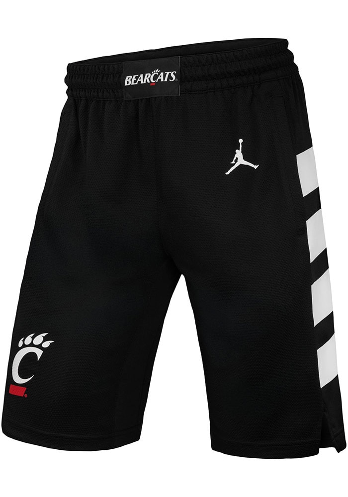 Nike Mens BLACK Cincinnati Bearcats Basketball Shorts - 44148082