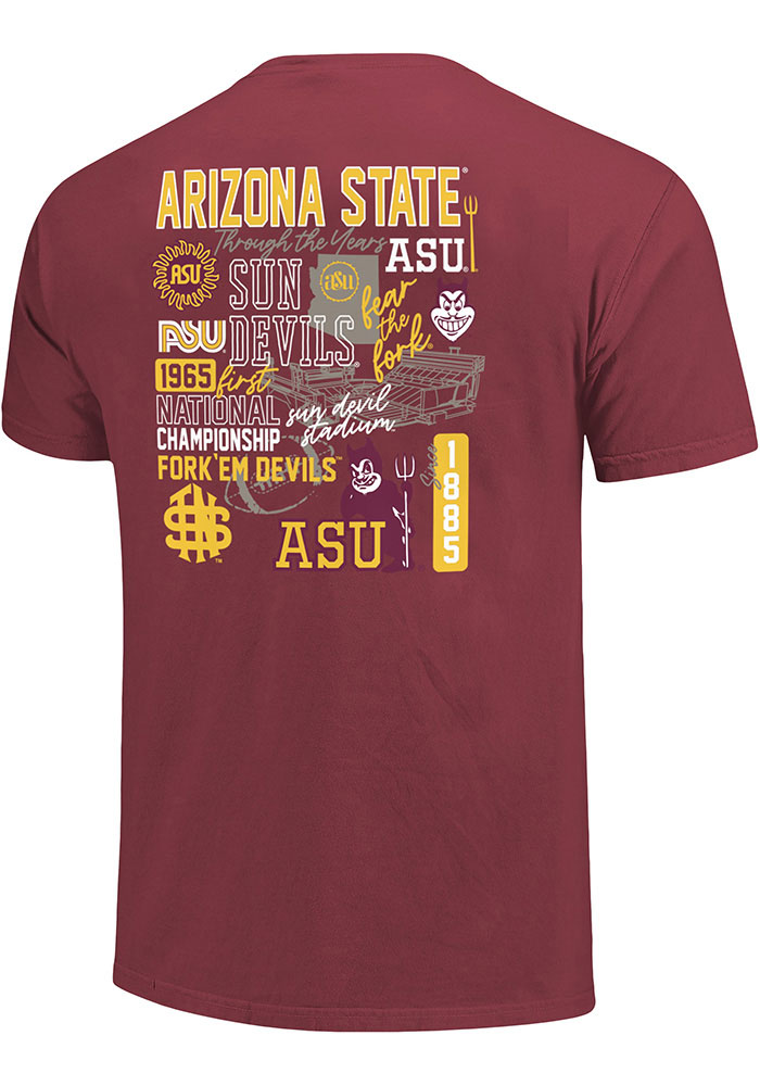 Arizona State Sun Devils Womens BRICK Through the Years T-Shirt