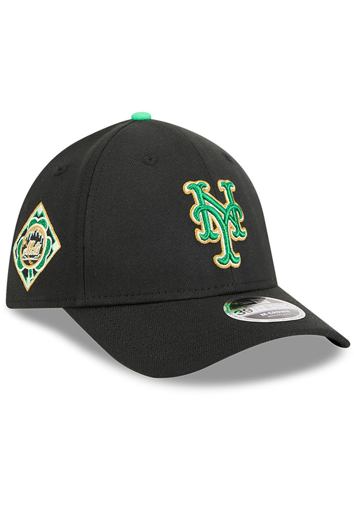 New York Mets Mens 2026 St Patrick's Day 39THIRTY M-Crown BLACK