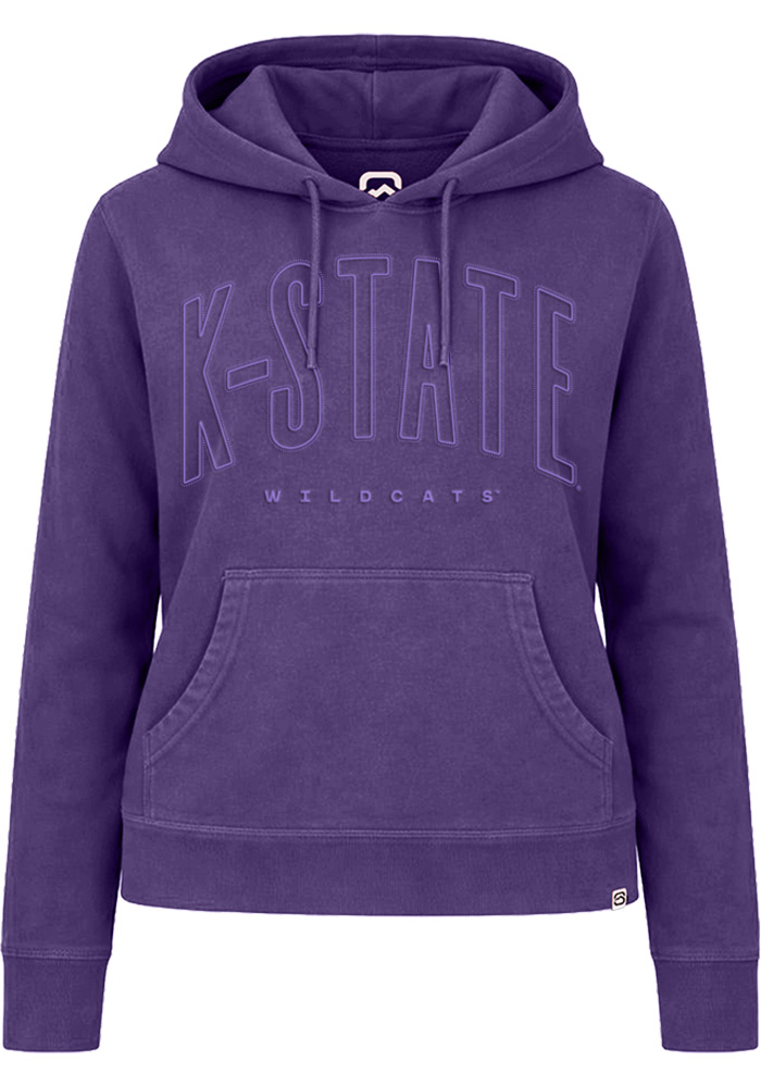 Summit Sportswear Womens PURPLE K-State Wildcats Pigment Dyed