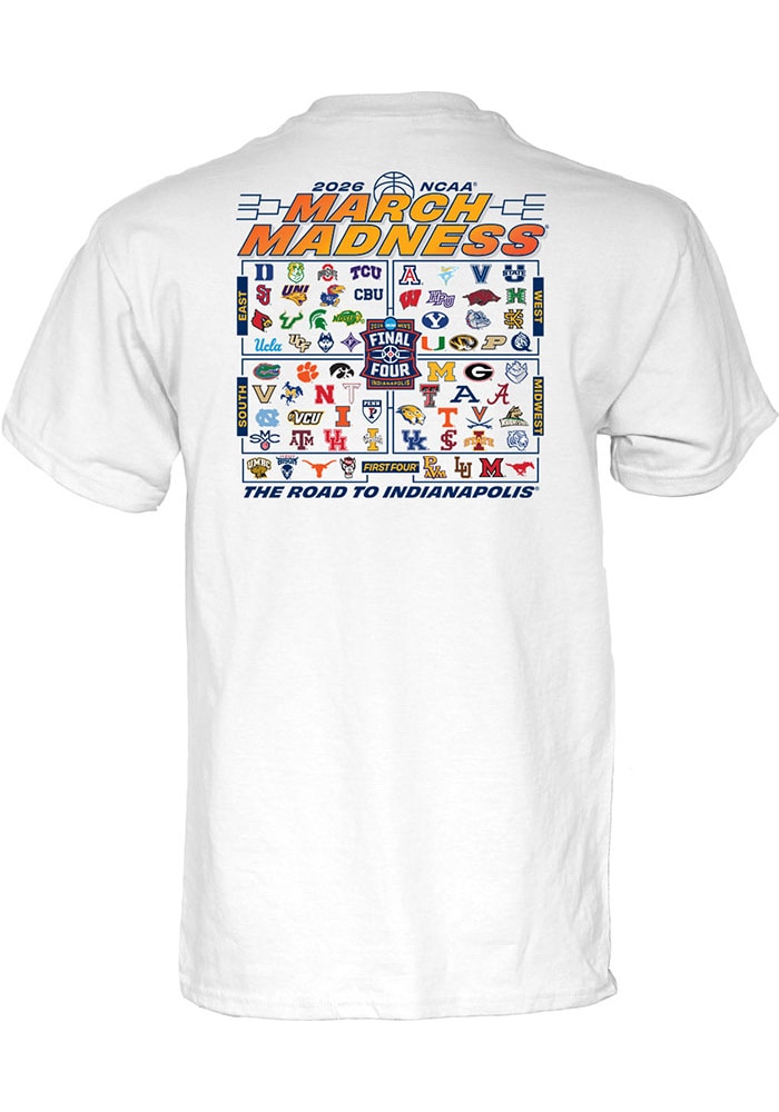 トップス everyone multi border sleeve tee shirt Blue 84 White 2026 NCAA March Madness 68-Team Short Sleeve T Shirt