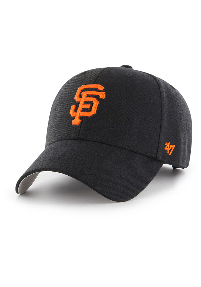 47 San Francisco Giants BLACK MVP Adjustable Hat - 47000163