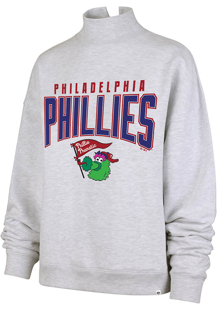 Phillie Phanatic Philadelphia Phillies Womens Mock Arch GREY