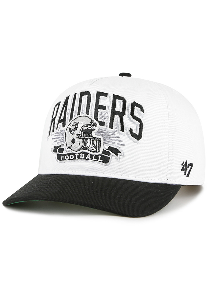 47 Las Vegas Raiders White Prime Play Hitch RF Adjustable Hat