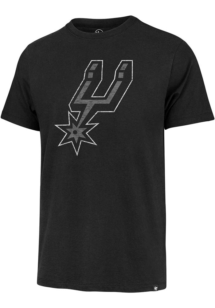 47 San Antonio Spurs BLACK Premier Franklin Short Sleeve Fashion T