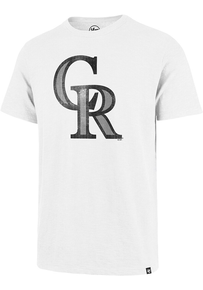 47 Colorado Rockies White Grit Vintage Scrum Short Sleeve Fashion