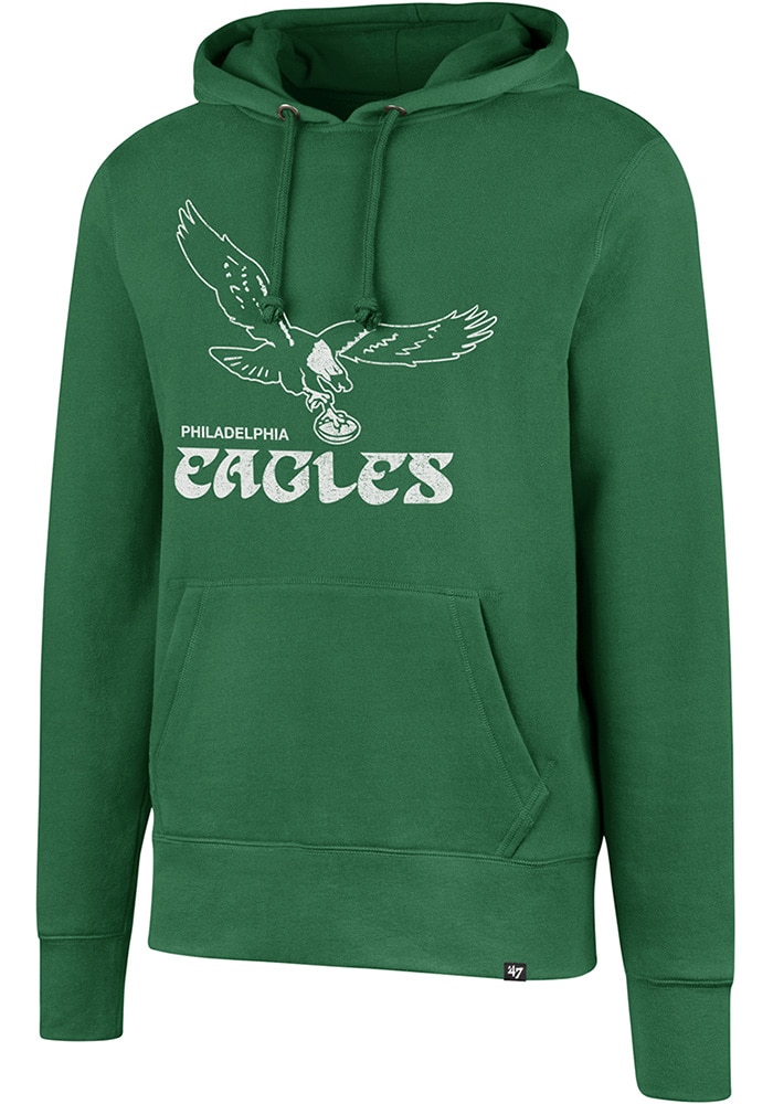 47 Philadelphia Eagles Mens KELLYGREEN Eagle Throwback Headline