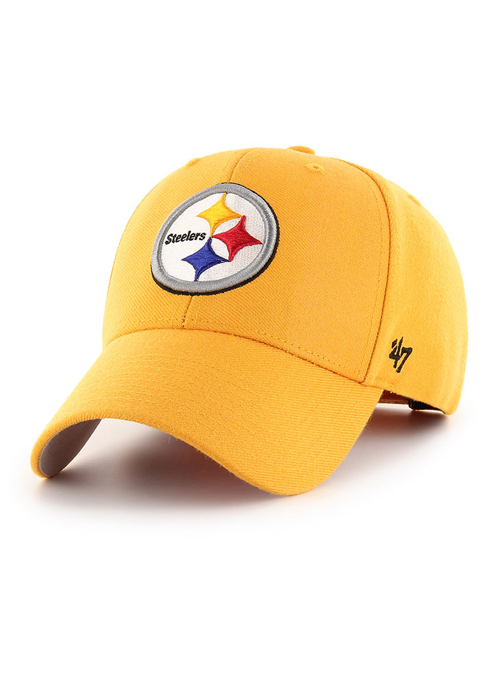 47 Pittsburgh Steelers YELLOW Basic MVP Adjustable Hat - 48007946
