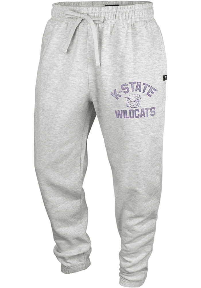 47 Mens GREY K-State Wildcats Trailside Jogger Fashion Sweatpants