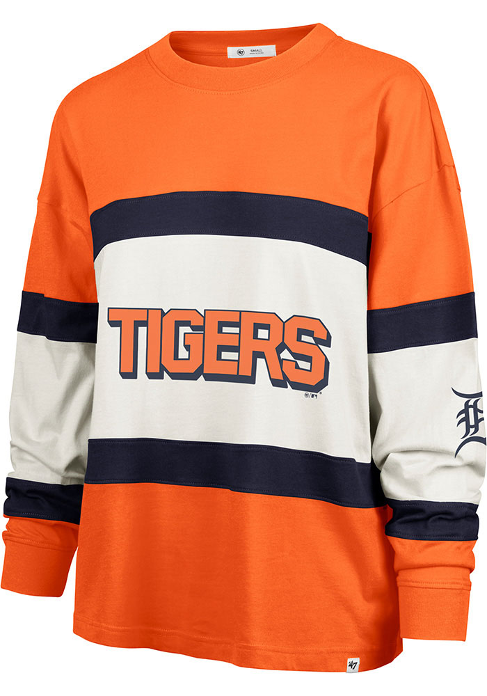 47 Detroit Tigers Womens ORANGE Breezyway Long Sleeve LS Tee