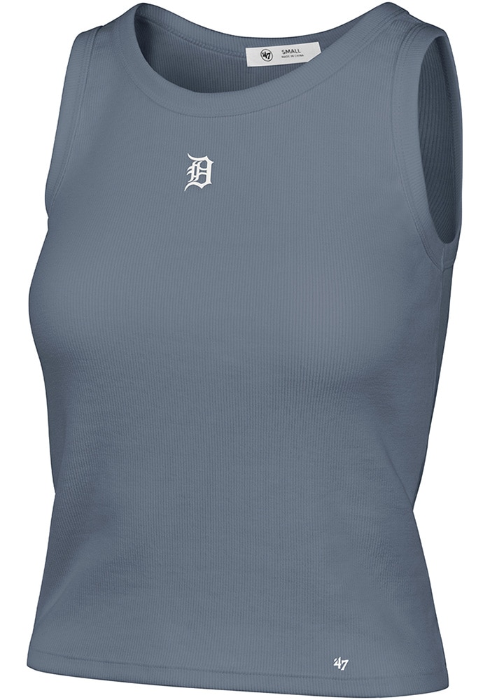 Detroit Tigers 47 Womens BLUE Micro Baby Tank Top - 48022659