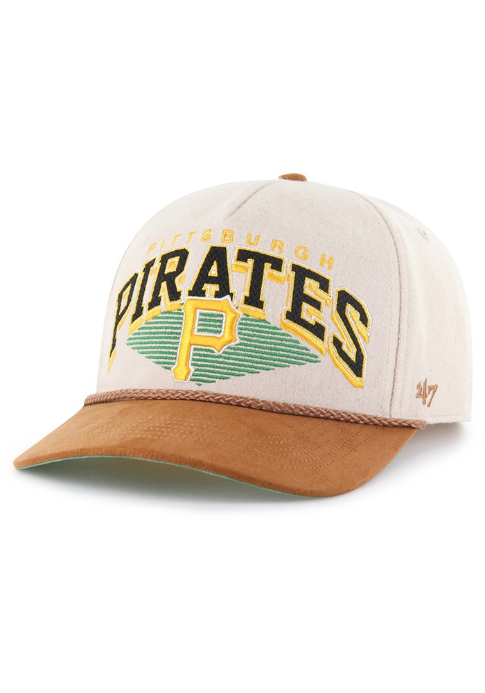 47 Pittsburgh Pirates TAN Pomona Wool Rope Hitch Adjustable Hat