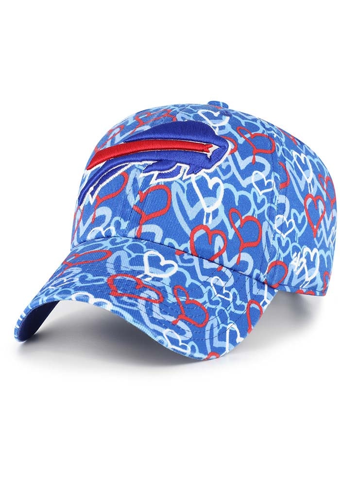 Buffalo Bills Mural Clean Up BLUE 47 Youth Adjustable Hat - 48024438