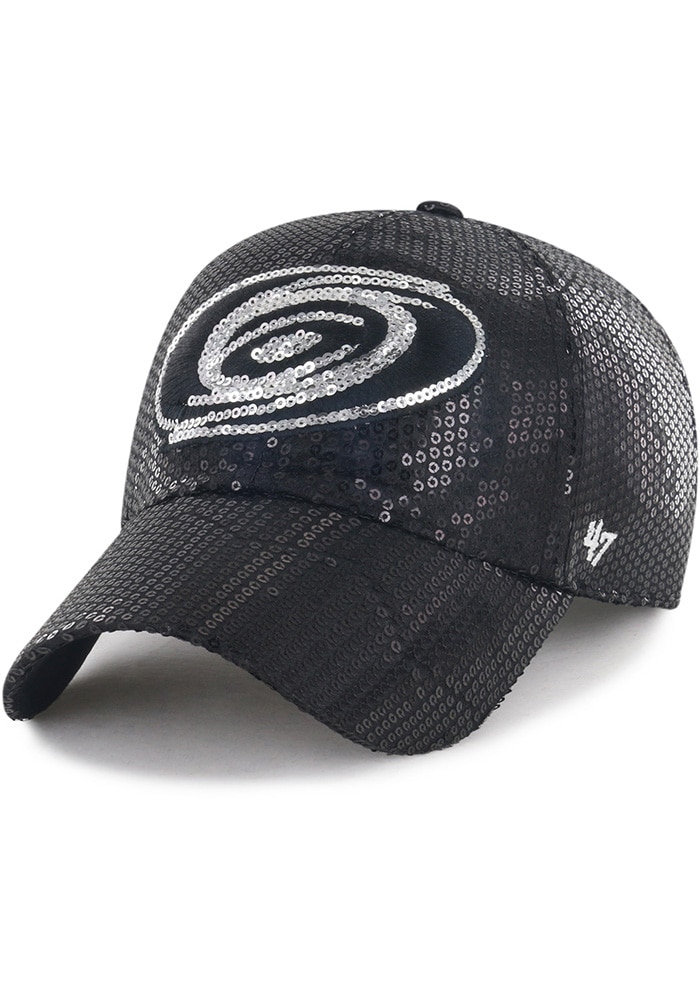 Carolina Hurricanes 47 Womens BLACK Dazzle Logo Clean Up
