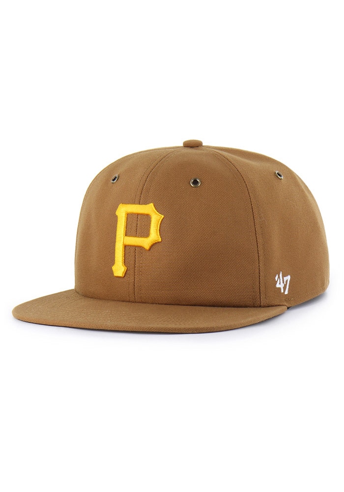 Pittsburgh Pirates 47 BROWN Carhartt Captain RL Snapback Hat