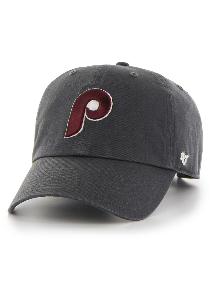 47 Philadelphia Phillies CHARCOAL Retro Clean Up Adjustable Hat
