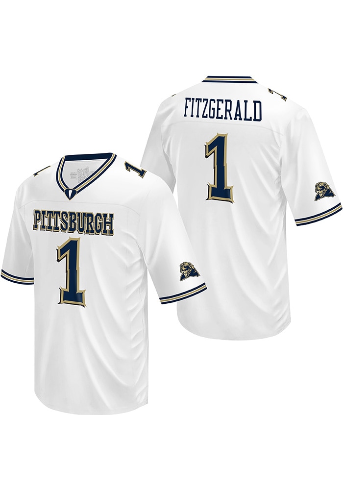 Larry Fitzgerald Mens White Pitt Panthers Football Player Football