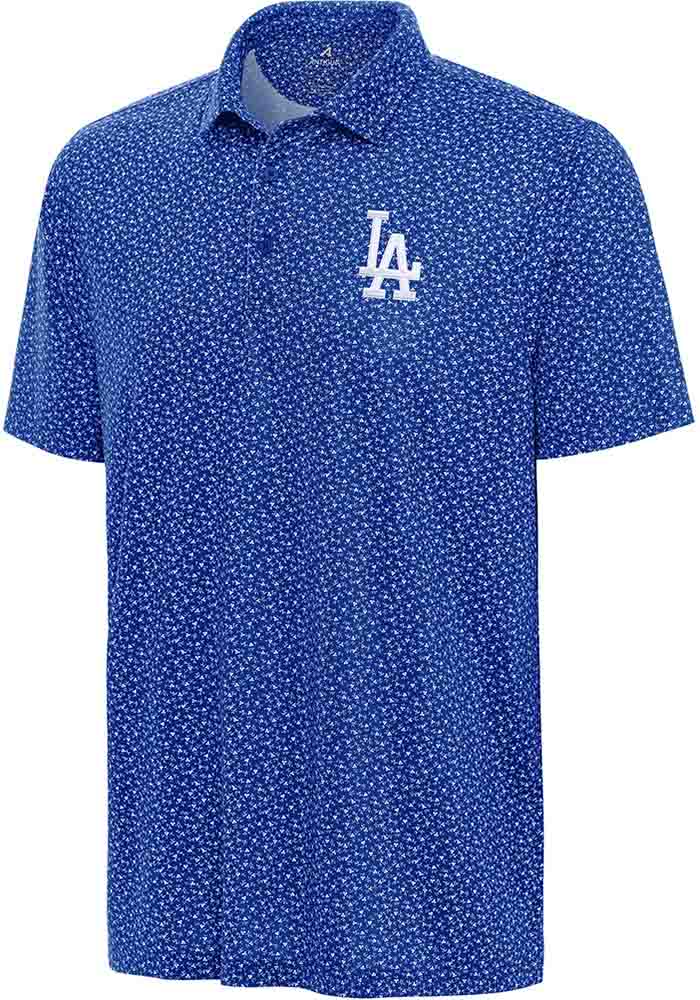 Antigua Los Angeles Dodgers Mens Vigorous DARKBLUE Short Sleeve