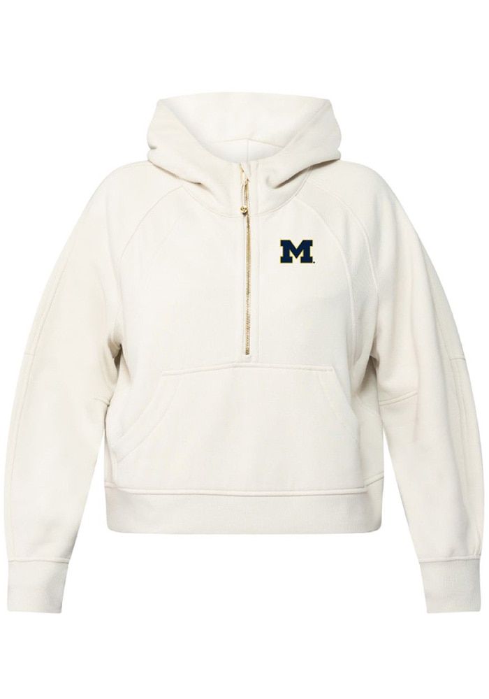 【PIENI FOR LULU】AORI L lululemon Michigan Wolverines Womens IVORY Scuba Hoodie - 5024158