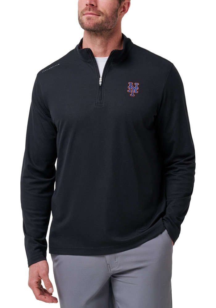 Travis Mathew New York Mets Mens BLACK Time to Tailgate Pullover