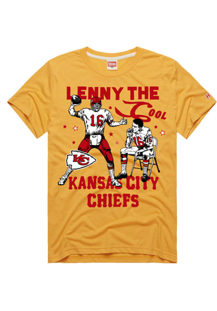 Len Dawson Kansas City Chiefs GOLD Lenny the Cool Short Sleeve