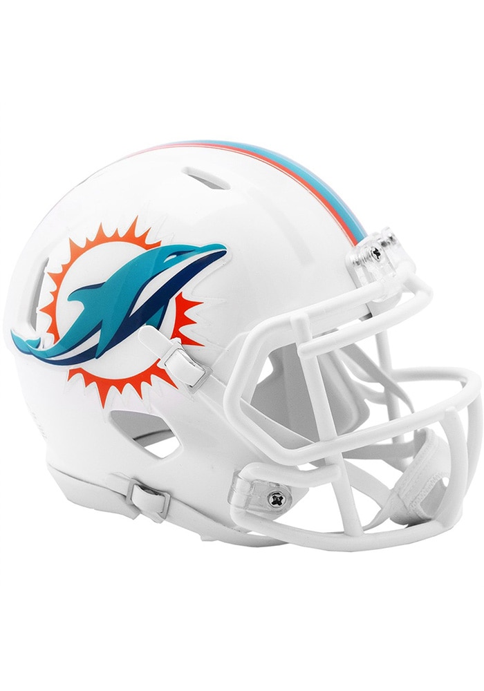 Miami Dolphins White Primary Speed Mini Helmet - 5199318