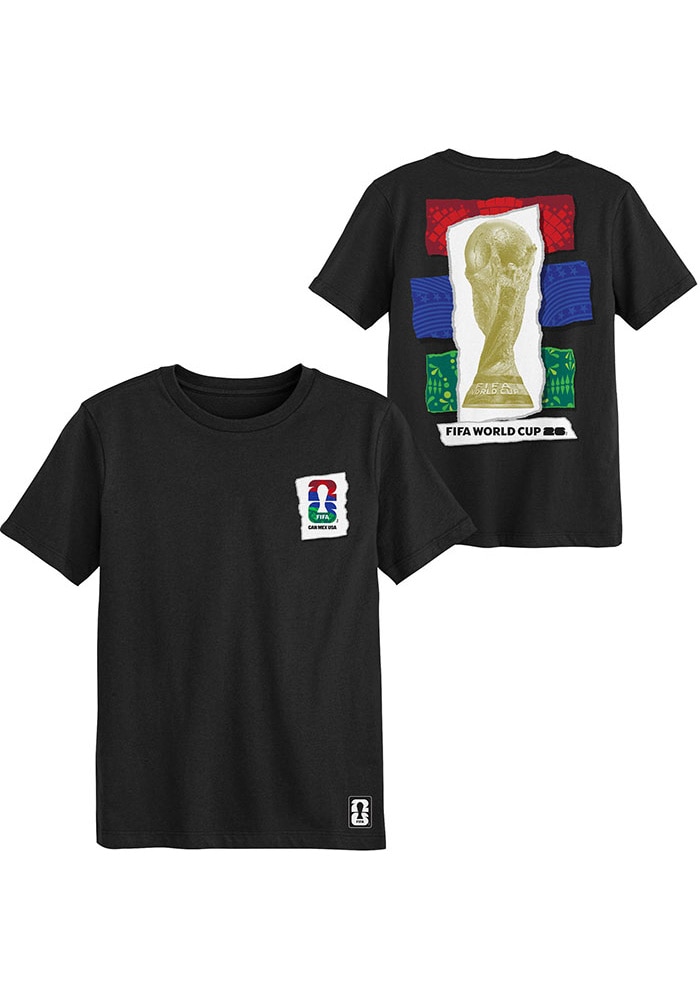 FIFA Mitchell and Ness Boys BLACK WC26 Host Trophy Short Sleeve T