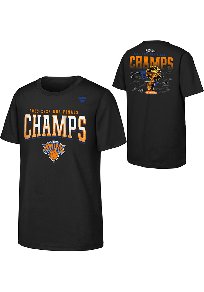New York Knicks Youth BLACK 2026 Finals Champs Tropy Roster Short