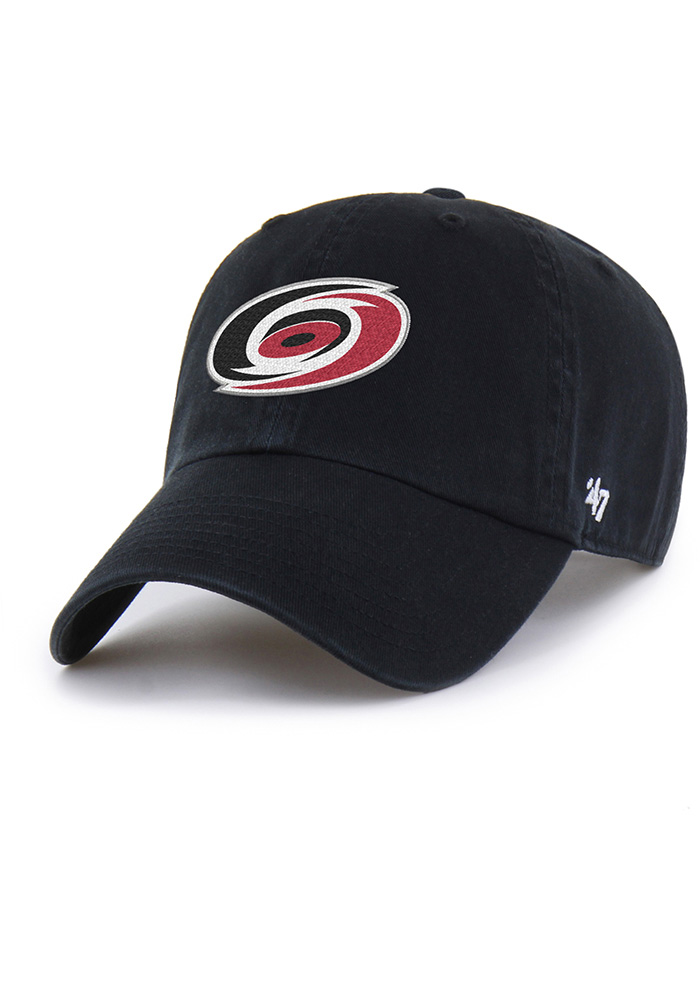 47 Carolina Hurricanes BLACK Clean Up Adjustable Hat - 5312337
