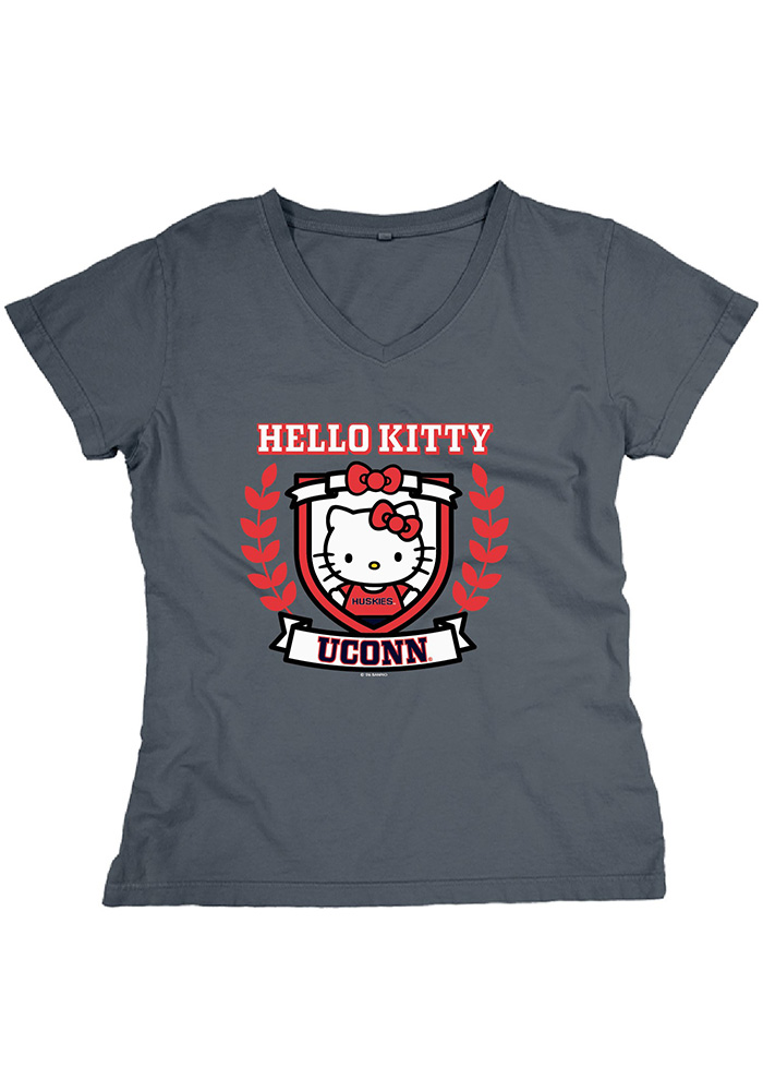 Blue 84 NAVY UConn Huskies Hello Kitty Crestview Short Sleeve T