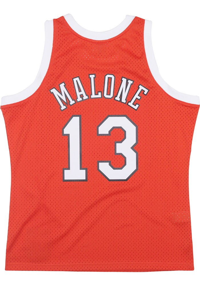 Moses Malone St Louis Spirits ORANGE 75-76 Road Jersey - 56500742